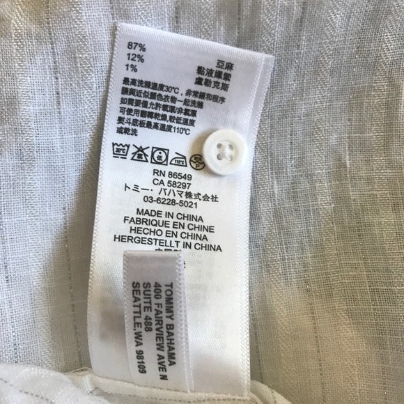 Tommy Bahama White Sleeveless Blouse - Picture 11 of 15